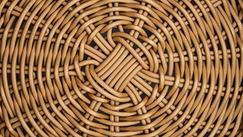 Kovot Poly-Wicker Round Baskets Set Of 2-10.5"D X 4"H Woven Polypropylene #TOP1