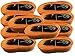 Produktbild iapyx 10x Spanngurt Zurrgurt mit Ratsche 5 Meter EN Norm Farbe: orange