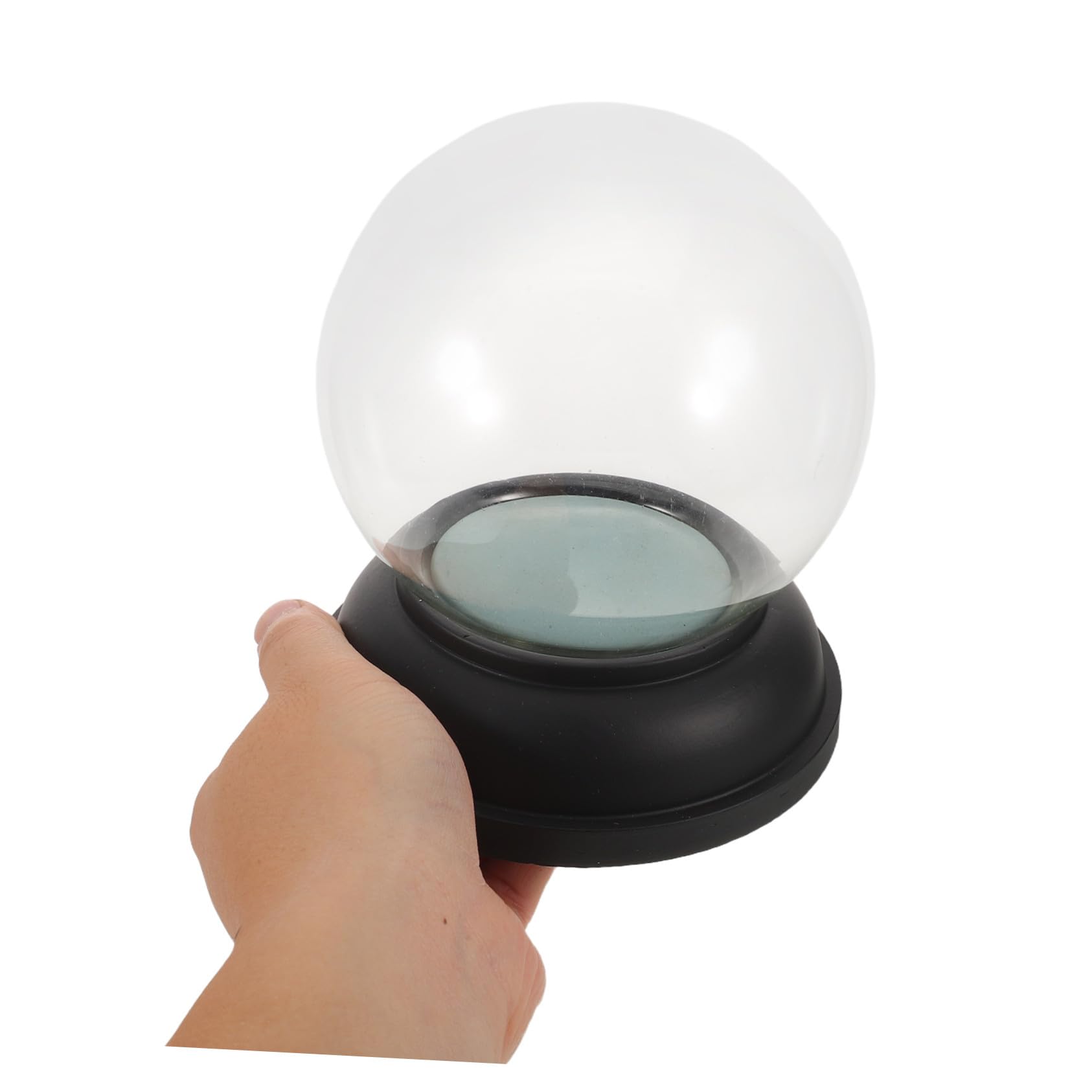 Kit para Hacer Bolas de Nieve Navideñas Bolas de Vacías Base de Resina Negra para Manualidades de Paisaje Musgo y Adornos de Fiesta