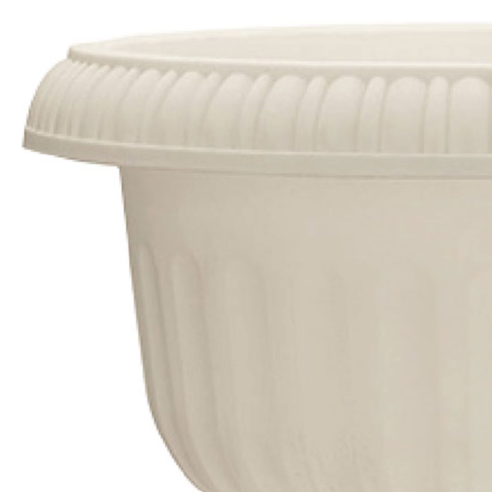 Amazon.com : Southern Patio Dynamic Design 18 Inch Outdoor Home Grecian Urn  Versatile Planter Pot for Entryways and Backyard Patios, White (4 Pack) :  Patio, Lawn & Garden