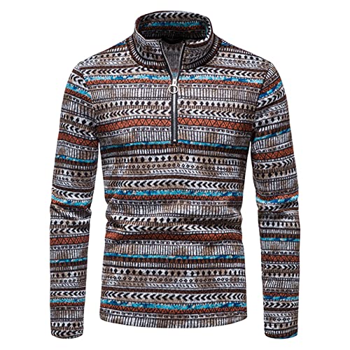 Pull col roulé zippé homme Kelsiop vêtement décontracté d'automne - 2