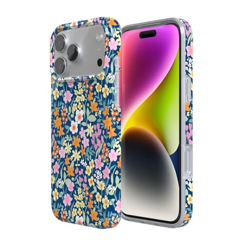 Casely iPhone 17 Pro Case | Full Bloom | Navy Floral | Compatible with MagSafe | Classic Ultra Slim Design by Casely - Used condition - Image 2