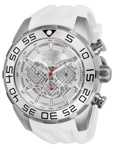 Invicta Speedway 26299 - Reloj analógico de Cuarzo para Hombre, Color Blanco