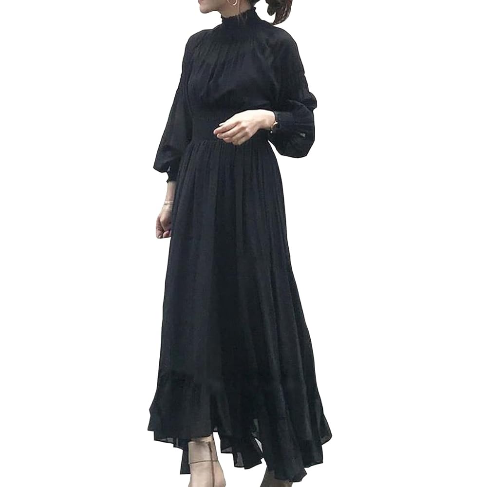 Amazon.co.jp: [V.for.M] レディース シフォンワンピース マキシ