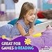 Butterfly Craze Daisy Lounge Flower Pillow - Medium 20 Inches, Cozy & Stylish Floor Cushion, Perfect Seating Solution for Teens & Kids, Machine Washable Aesthetic Decor, Plush Microfiber, Purple