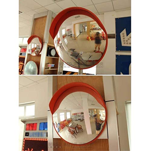 Miroir de sécurité convexe extérieur 80CM plastique grand angle portable - 4