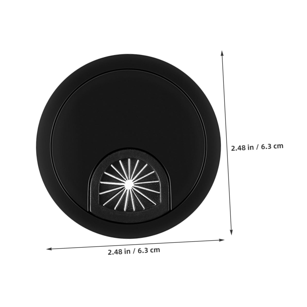 KOMBIUDA 3Pcs Zinc Alloy Desk Grommet Cable Hole Cover for Cord Management Stylish Round Insert for Office Desks Easy Installation Durable Opening Tidy Workspace