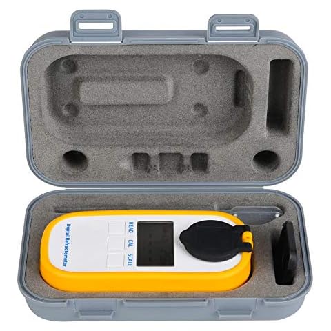 Digital Beer Concentration Meter Hydrometer Handheld Beer Refractometer Food Sugar Measuring Tool Cover
