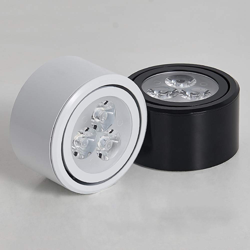 Lampa sufitowa LED 3 W naścienna z regulowanym kątem, idealna do salonu, restauracji, sklepu, korytarza, stylu nordyckiego, na zewnątrz/niebieski.