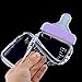 Generic Baby Bottle Cute 3D TPU Soft Pregnant Woman Milk Bottle Clear Case Lanyard Case Cover for iPhone 6 (Purple)