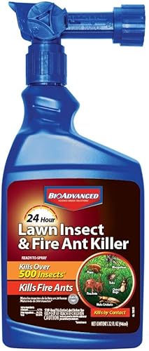 BioAdvanced Asesino de insectos y hormigas de fuego 24 horas, listo para rociar, 32FOZ