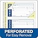 Adams Write 'N Stick Message Pad, 2-Part, Carbonless, Blue, 5-1/4