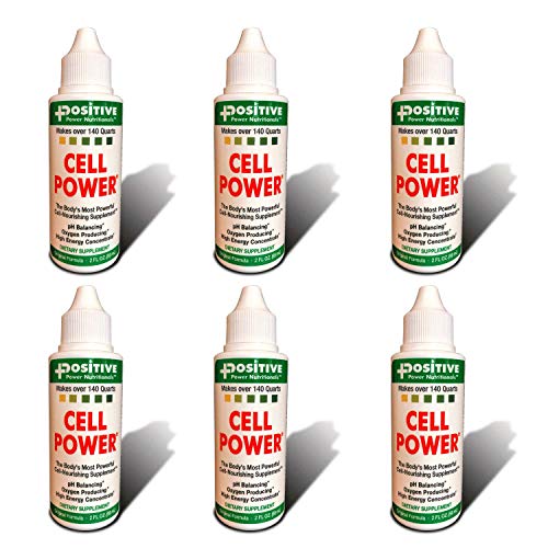 Cell Power Liquid High-Energy Super Concentrate, 2 oz. Bottle (Pack of 6) -Original 1949 Formula: pH Balancing, Oxygen Producing -2 oz. Makes over 140 quarts (6)