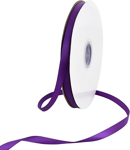 Vista 7 de TONIFUL - Rollo de listón de satén de color liso, para envolver regalos, manualidades, cabello, fiesta boda, tarjetas de invitación, ramos florales