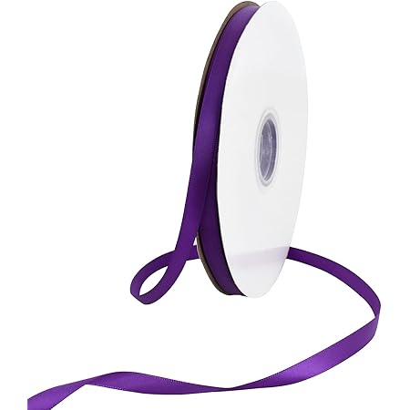 Amazon.com: Mayreel Purple Satin Ribbon 3/8