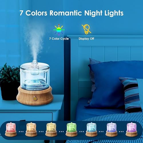 Lecdura DN-836 Cord & Cordless Use Rechargeable Glass Essential Oil Diffuser thumb #3