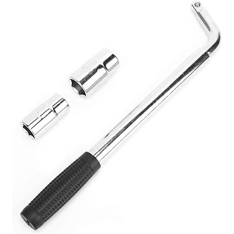 Wheel Brace Socket Wrench Car Extendable Heavy Duty Tyre Nut Size 17 19 21 23mm Cover