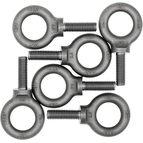 Image of Box of 6 Pcs Lifting Shoulder Eye Bolts 1 /2 inch-13 X 1-1 /2 inch