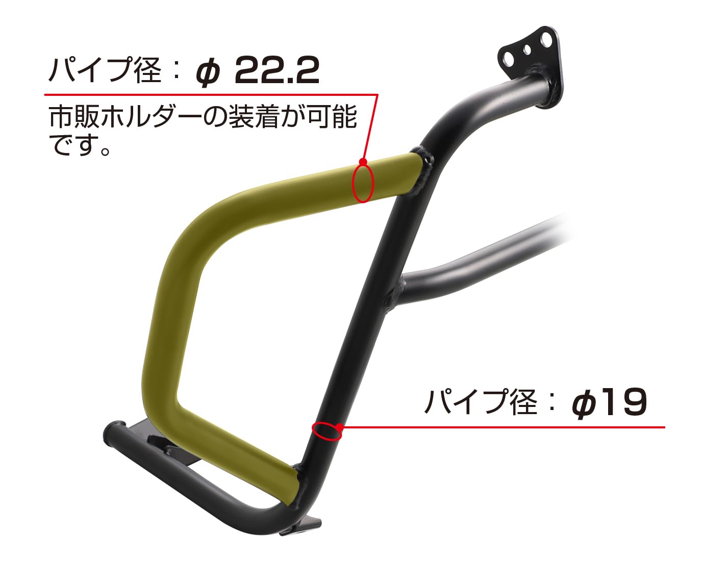 キタコＪ５５用エンジンガード新品 キタコ(KITACO) エンジンガード ST250/ST250E クロームメッキ