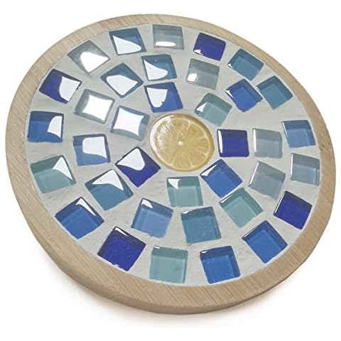 Tasainu Bamboo Coaster Case, Coasters for Drinks, Drink Coasters for Coffee Table, Thickened Coaster for Desk, Bar, Office, Non-Stick, Easy to Clean Cover