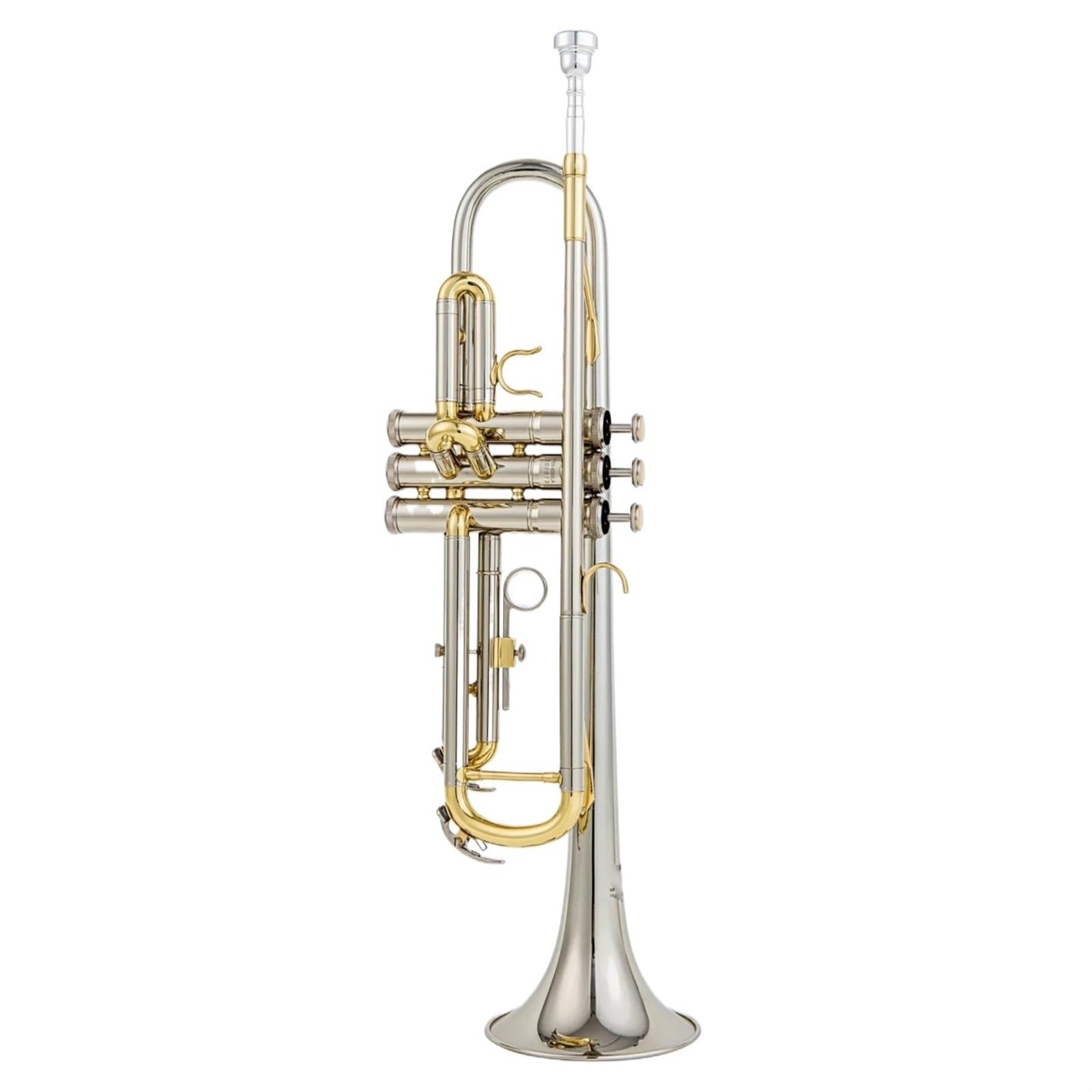 Standardowa Trąbka Instrument Bb Trumpet B Flat Mosiądz Srebrny Pozłacany Profesjonalny Instrument Muzyczny Trąbka Ze Skórzanym Etui