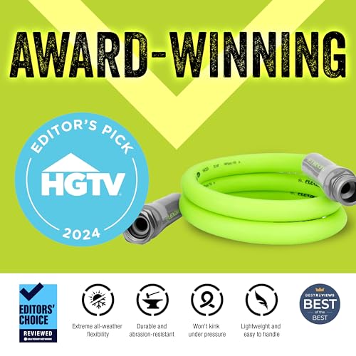 Flexzilla HFZG505YW Garden Lead-In Hose 5/8 Inch X 5 Ft., Heavy Duty, Lightweight, Drinking Water Safe thumb #1