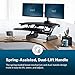 Vari - VariDesk Cube Corner 36 - Cubicle Standing Desk Converter for Dual Monitors - Home Office Desk with 11 Height Adjustable Settings, Spring-Assisted Lift, Weighted Base - Fully Assembled, Black