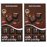 Dark Chocolate Fine German European Chocolate - Gift Giving Snack Snacking Treat Dessert Food, 2 schogetten 3.5oz Bars