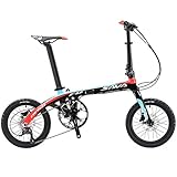 Einfach zu montieren: Das Faltrad ist vor dem Versand fast vollständig vormontiert. Unsere qualifizierten Fahrradmechaniker prüfen jedes Fahrrad, bevor wir es an Sie versenden. WARRANTIE: 2 JAHRE Garantie auf Rahmen, Sechs Monate Garantie auf andere Teile (nur verfügbar in der voraussetzung für den normalen Gebrauch).