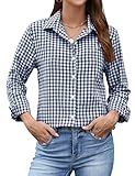 Chemisier femme : cette chemise classique boutonnée s'adapte facilement à différents looks. La chemise extensible pour femme se combine parfaitement avec des vêtements d'affaires formels ou des vêtements décontractés de tous les jours tels que des jeans, des pantalons, des jupes, des shorts, des blazers et des chaussures à talons