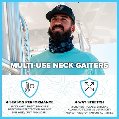 S A Company 5-Pack Uv Face Shield | Uv 30+ Multipurpose Neck Gaiter Balaclava For Adults (Rider) #TOP2