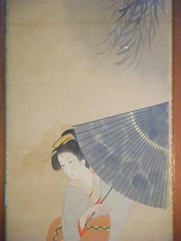 Amazon.co.jp: 絵画 千秋銘 日本画 美人画 大作 人気作品 K56