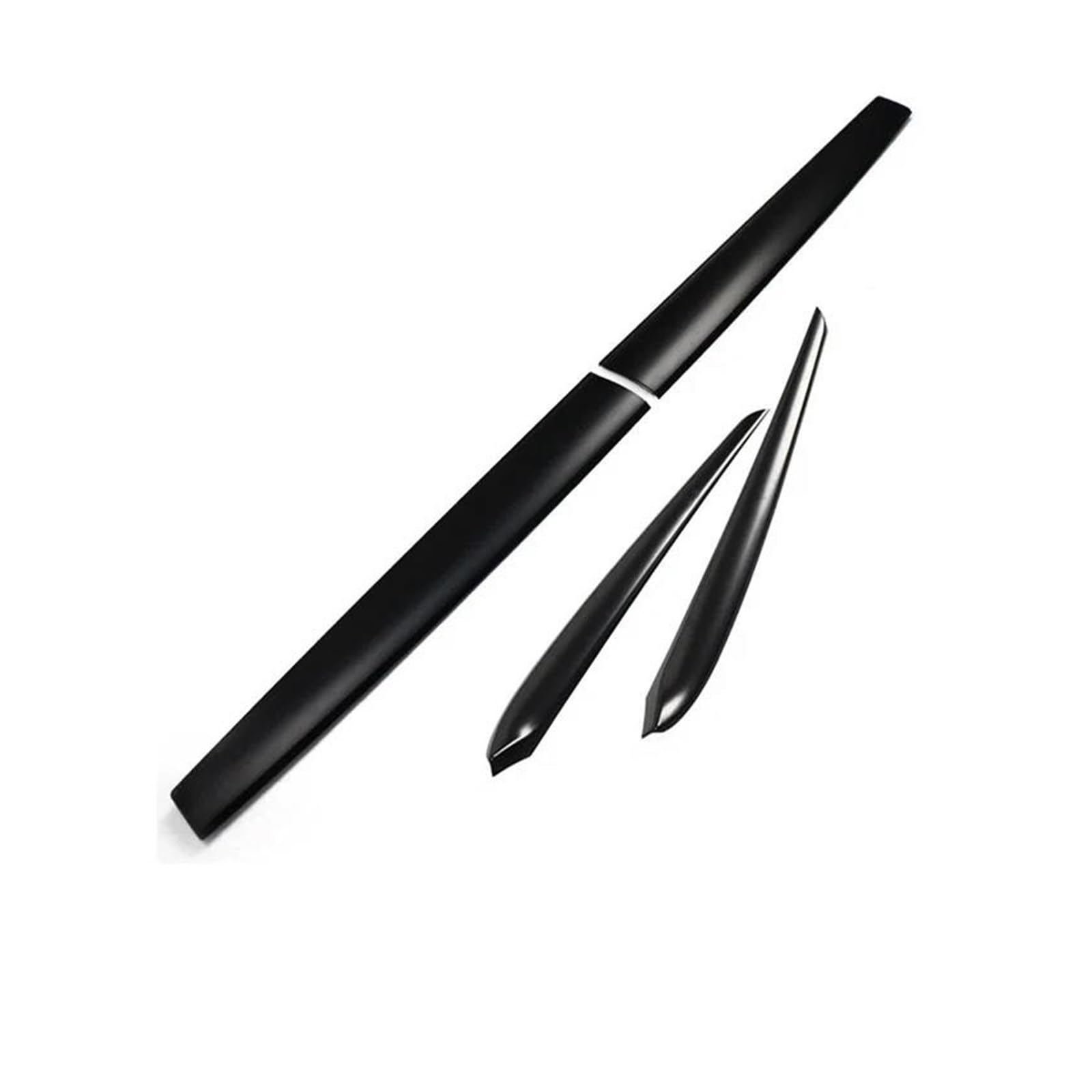 Car Interior for Tesla for Model Y 2021 2022 Interior Accessories ABS Carbon Fiber Dash Decor Sticker Door Trim Dashboard Panel Cover(4pcs Matte Black)