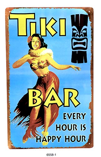 DiiliHiiri Retro Blechschild Dekoration für Zuhause Restaurant Bar Café Vintage-Stil Türschild Nostalgie Metallschild Tin Sign Pub Wanddeko Ideen 50er Jahre Stil Cover