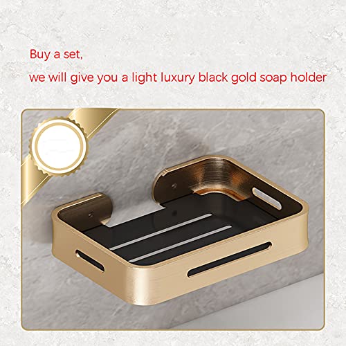 Accesorios de baño de aluminio anodizado con estantes premium set de 4 4