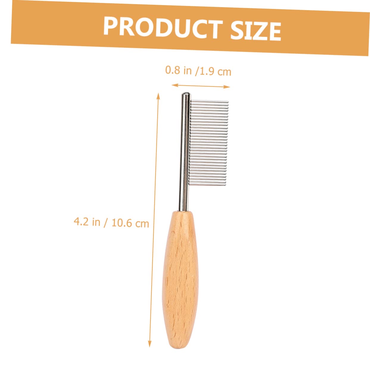 HOLIDYOYO Dog Hair Comb Wear-resistant Metal for Grooming Compact Portable for Daily Use Pet Supplies