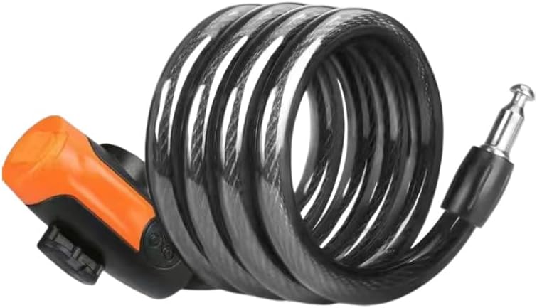 Foldable Bicycle Lock，Heavy Duty Steel Cable Anti-Theft Lock，Bike Lock