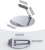 Vista 7 de Almoz Echo Show - Soporte giratorio e inclinable de 15, de aluminio Echo 15 con base giratoria de 360 grados, ángulo de visión ajustable, soporte