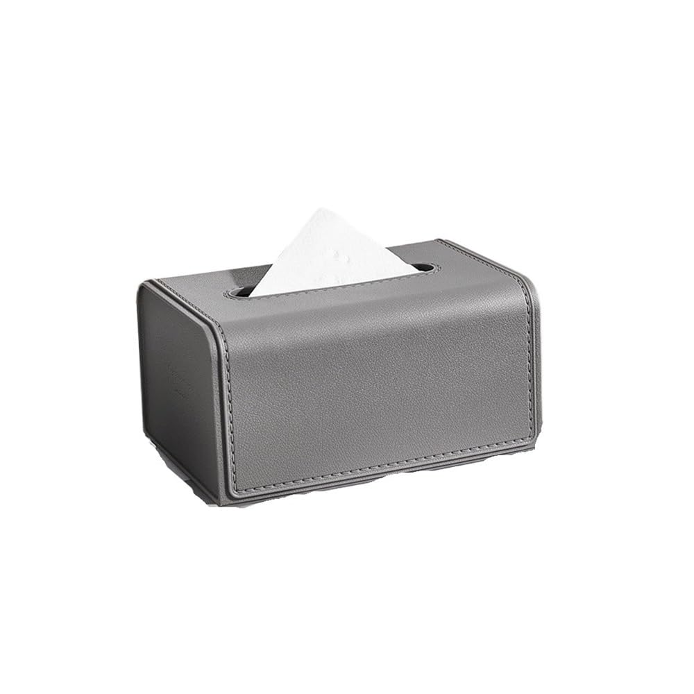 Tissue Holder Paper Box Home Table Square Napkin Container Organizer(Grey)