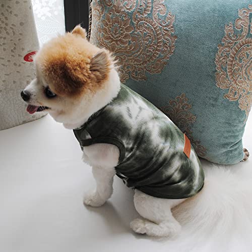 Dog Clothes For Small Dogs Boy Clearance Tie Dye Dog Tank Top Summer Puppy T Shirt Vest Soft Comfortable Pet Ourfits Apparel For Cats Cute Sleeveless Doggy Shirts 2 Pack (X-Small, Blue+Purple) #TOP5