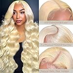 30 Inch 613 13x6 Lace Front Wig Human Hair 200 Density Body Wave Blonde Wig Human Hair Pre Plucked 613 HD Lace Frontal Wig 13x6 Body Wave Wigs With Baby Hair For Women - Image 2
