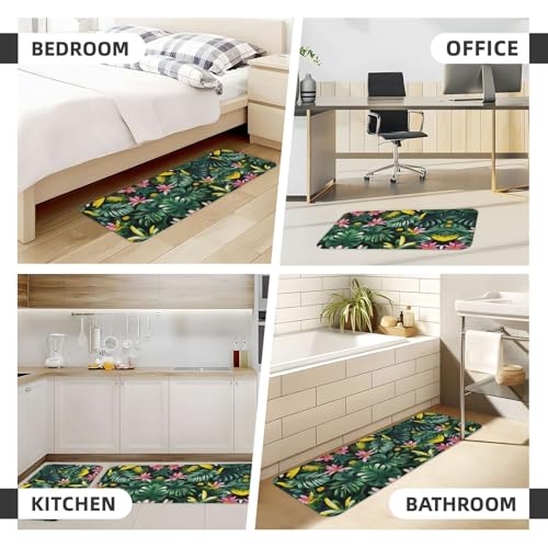 Tapis de cuisine antidérapants et confortables lot de 2 grand format - 7