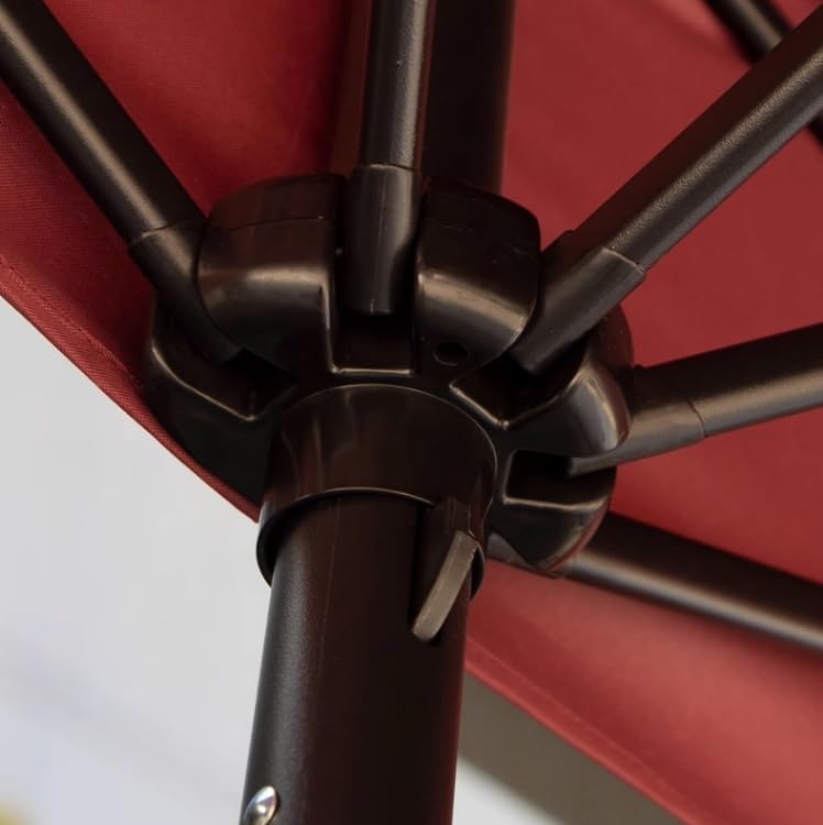 Parasol de exterior contra el sol molesto con base y 250 cm 4
