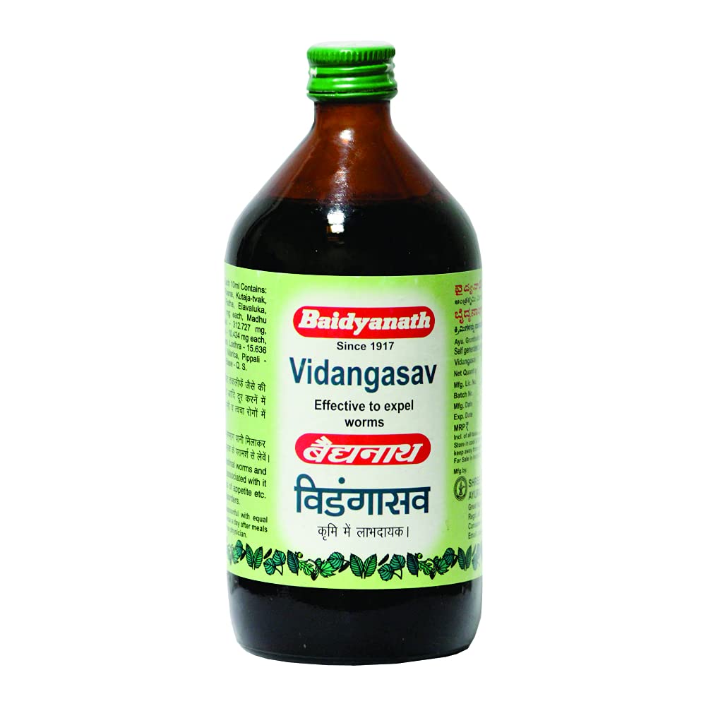 Baidyanath Vidangasava - Effective To Expel Worms, 450 Ml - (Pack Of 2) - Liquid