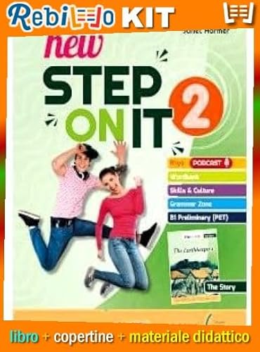 NEW STEP ON IT 2 (9788841652169) - Libro Scolastico + Kit Scuola con Copertine Rebillo