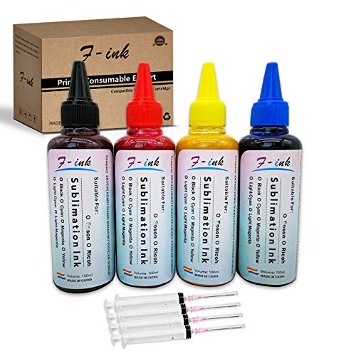 Featured Product F-INK 4x100ml Sublimation Ink Compatible for Sublijet Sawgrass Virtuoso SG400 SG500 SG800 SG1000 SG400NA SG800NA,Heat Transfer Printer Ink