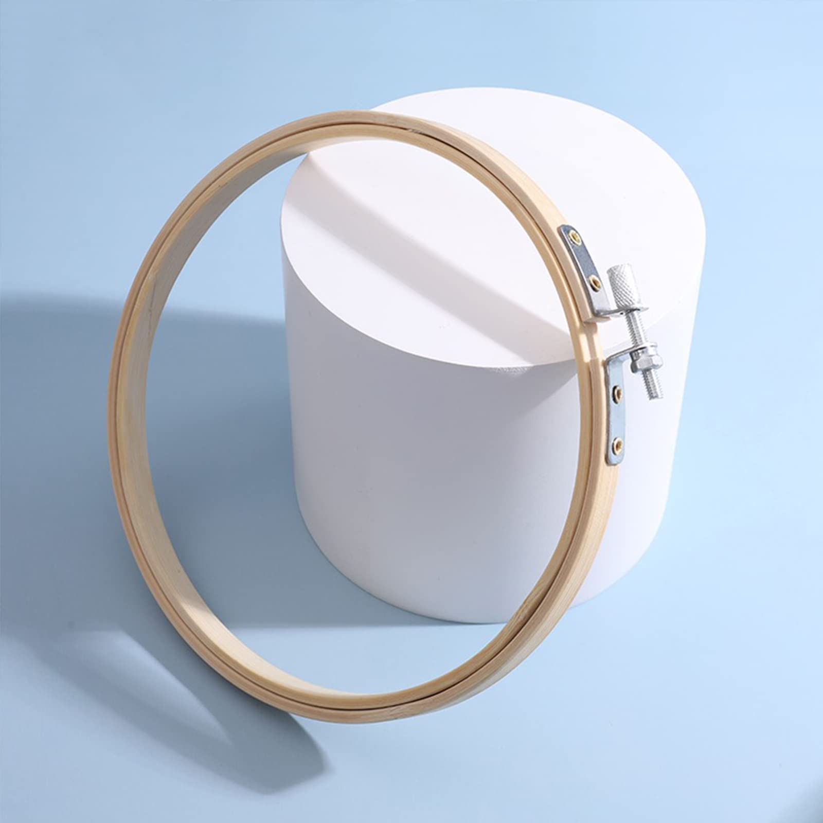 MRKU Soporte para aro de Bordado DIY, Kit de Costura para Punto de Cruz, Marco Hecho a Mano de bambú, círculo, Anillo Redondo, para Manualidades y Costura. Duradero, Ligero y fácil de Instalar.