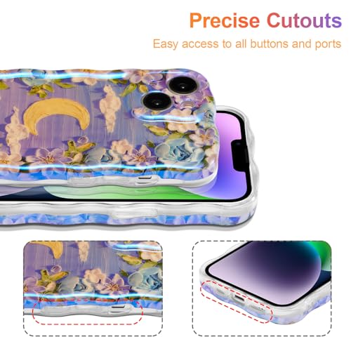 Coque iPhone 13 EYZUTAK effet laser violet finition durable - 5