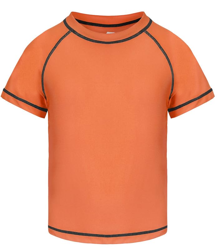 Csqtongan Jungen Schwimmshirt UV Shirt Schwimmen Top Badeshirt Kinder Kurze Ärmel Rash Guard Bademode Schnell Trocken T-Shirt