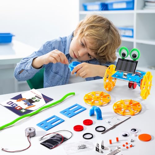stem kits for kids ages 8-10 12-14 4 in 1 solar powered stem toys for boys science engineering robotics robot building kits projects for kids age 8-12 building toys crafts for boys 8-12 6-8